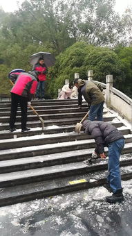 興安下雪啦,靈渠啟動冰雪天氣應對預案